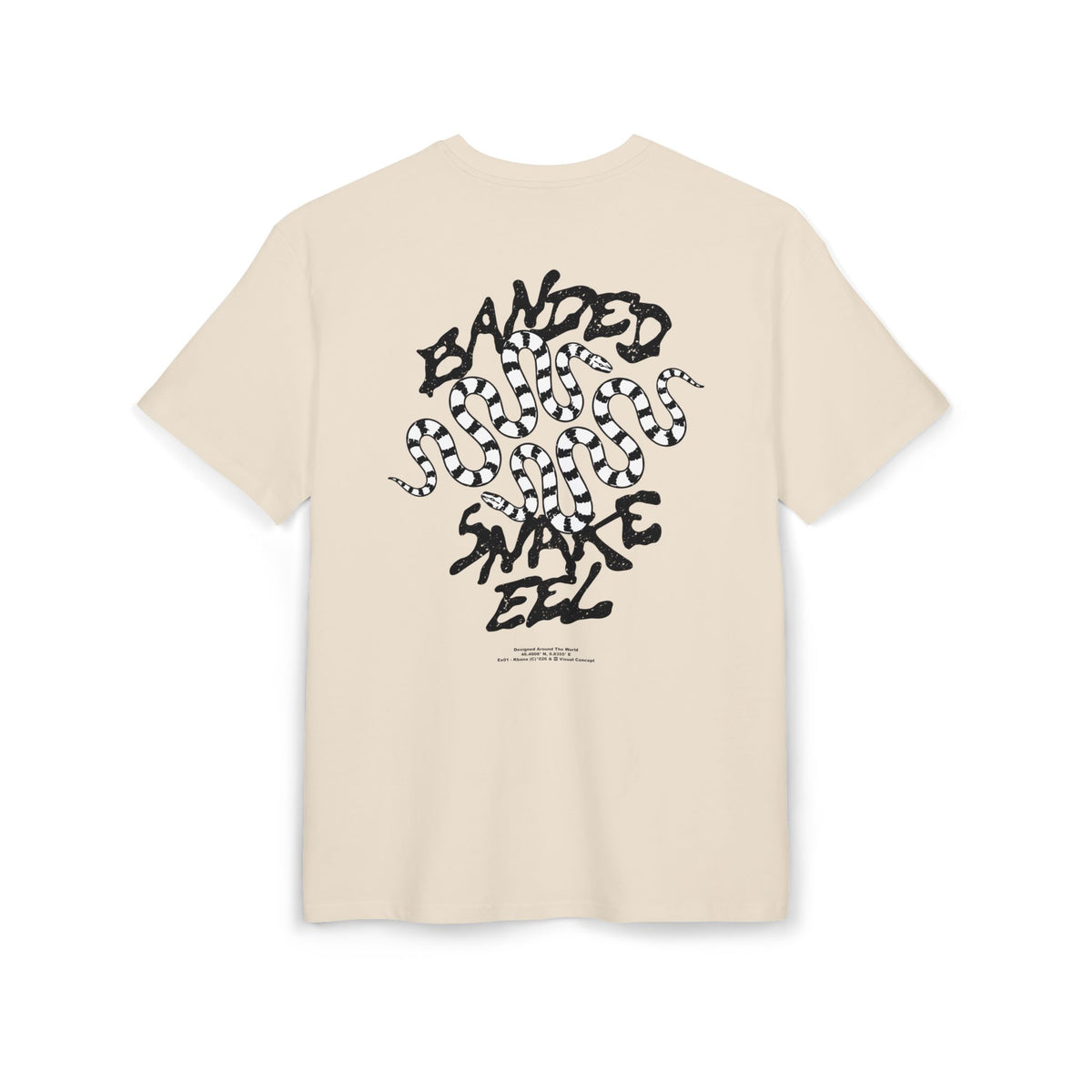 'Banded Snake' Oversize Tee —  Graphic Back Print