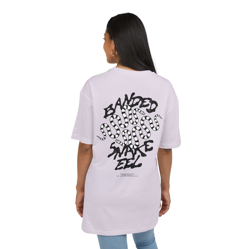 'Banded Snake' Oversize Tee —  Graphic Back Print