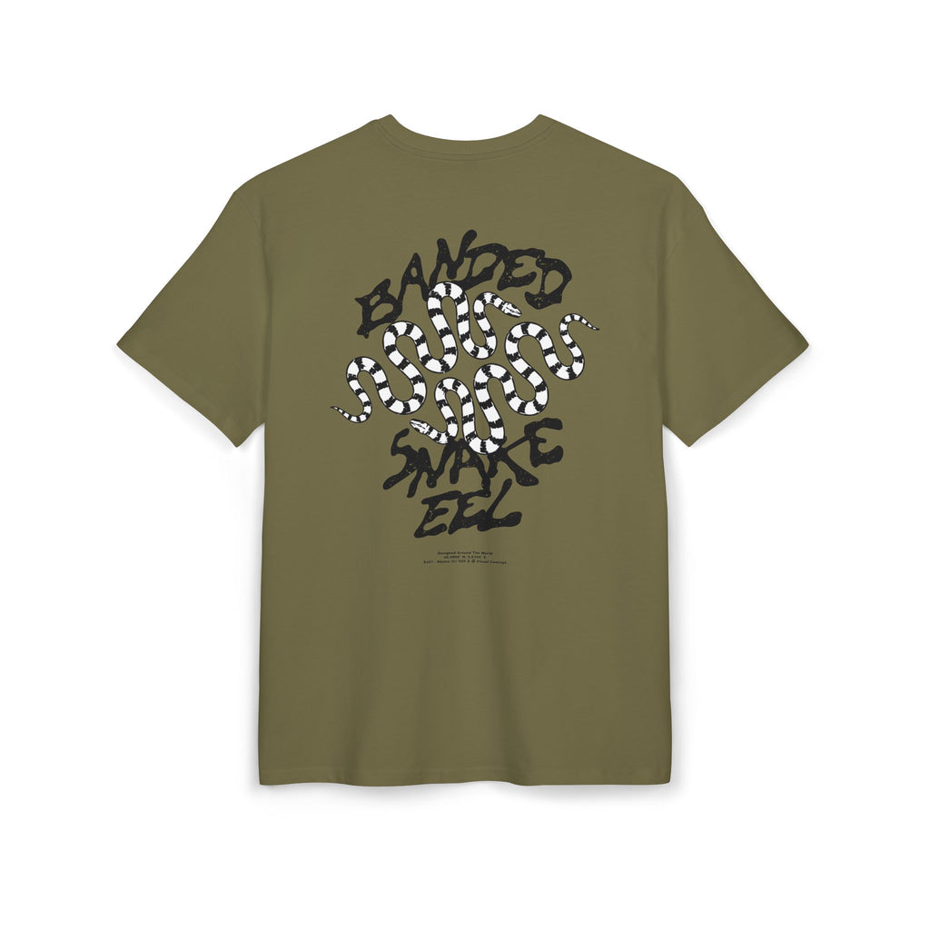 'Banded Snake' Oversize Tee —  Graphic Back Print