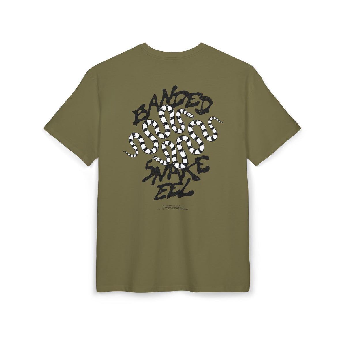 'Banded Snake' Oversize Tee —  Graphic Back Print