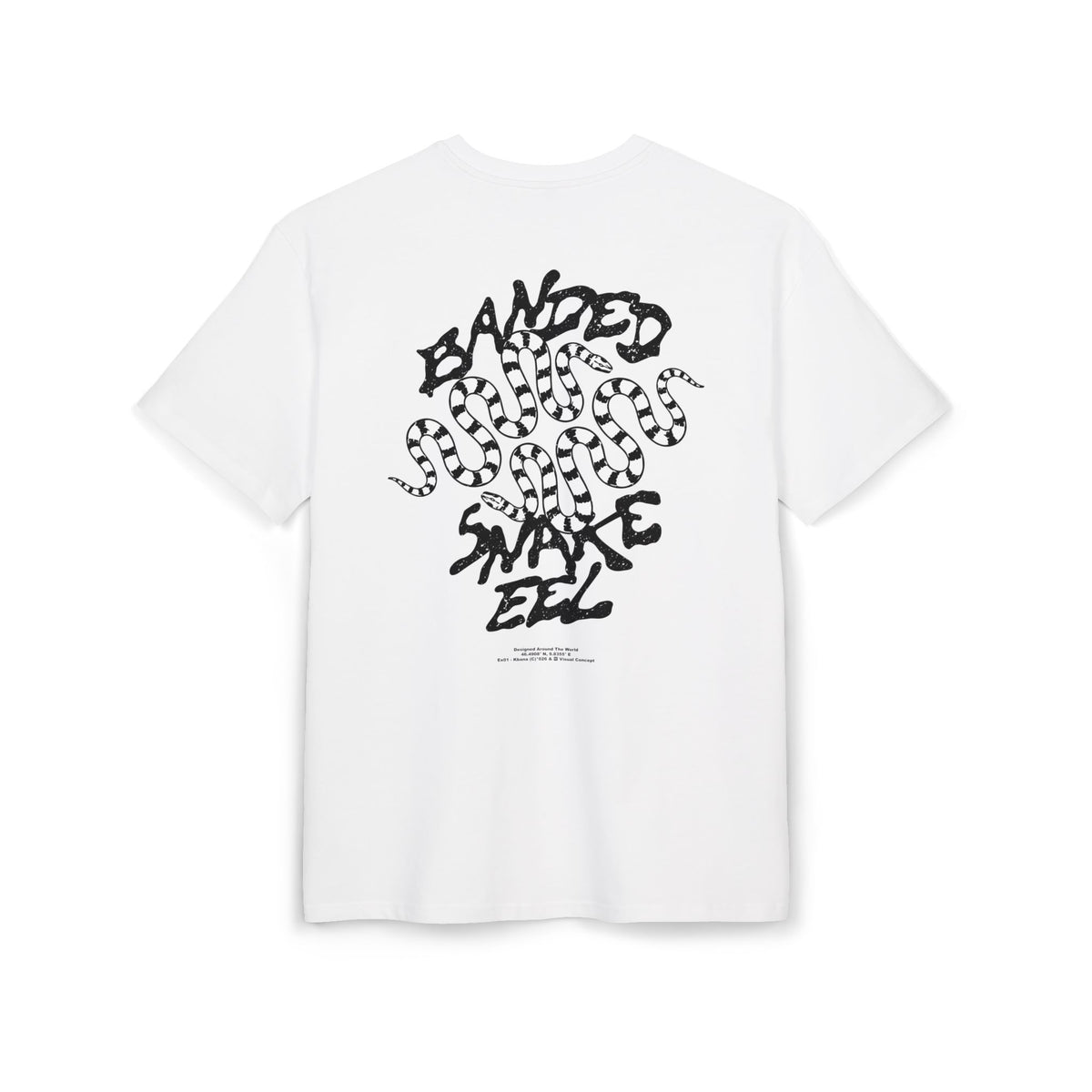 'Banded Snake' Oversize Tee —  Graphic Back Print