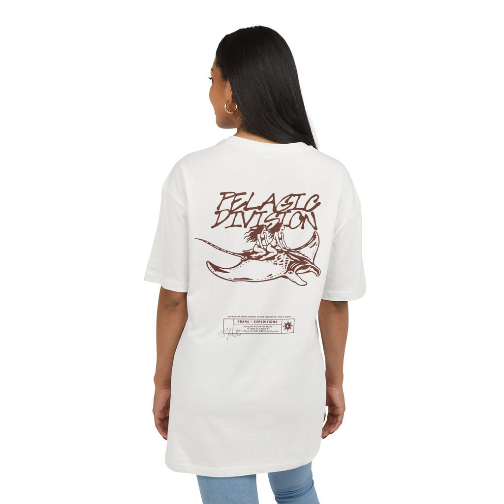 'Elastic Division' Graphic Vintage Skate Skull Backprint Oversized Tee