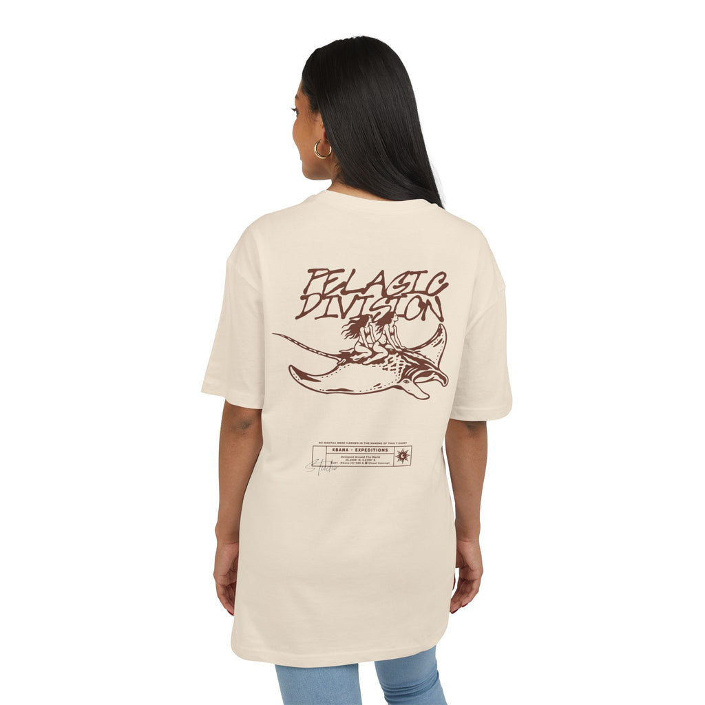 'Elastic Division' Graphic Vintage Skate Skull Backprint Oversized Tee