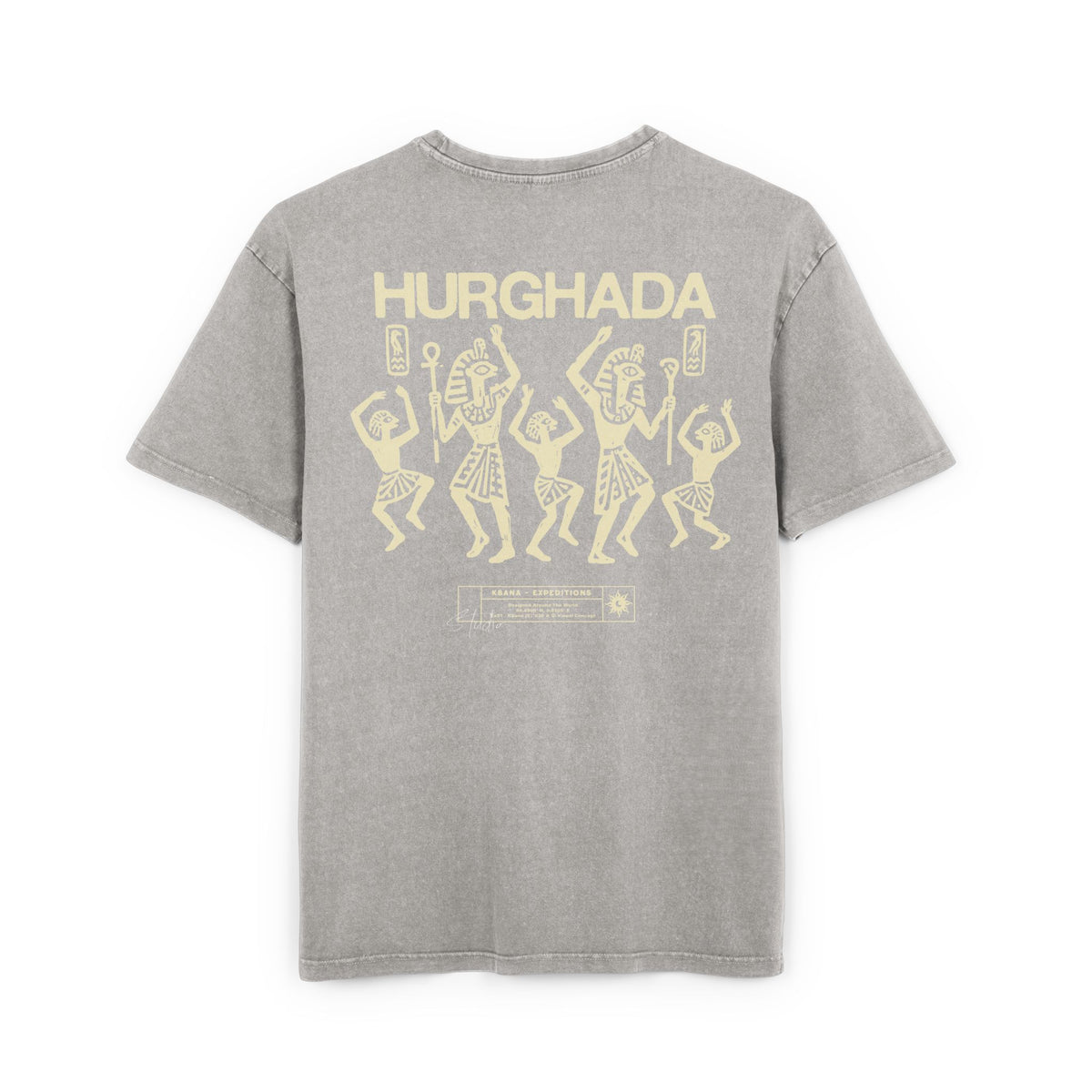Hurghada Egypt Vintage Graphic Tee — Acid-Wash Oversized Men’s T‑Shirt