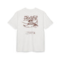 'Elastic Division' Graphic Vintage Skate Skull Backprint Oversized Tee