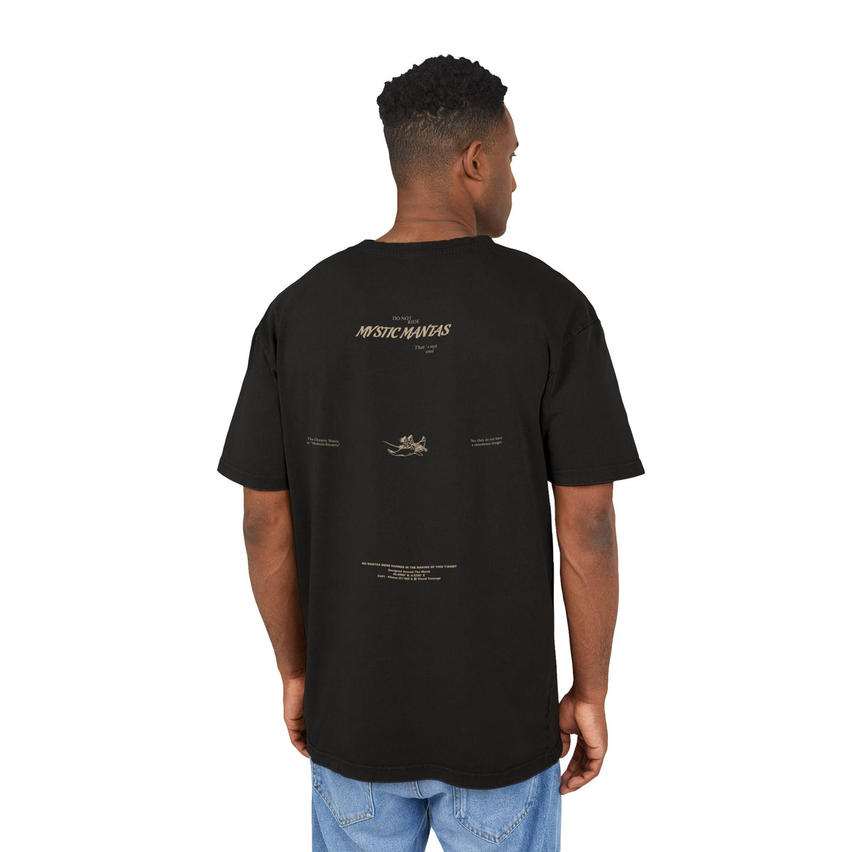 Mystic Mantas — Vintage Acid-Wash Oversized Tee