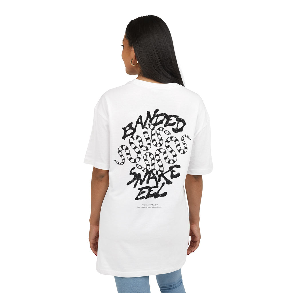 'Banded Snake' Oversize Tee —  Graphic Back Print