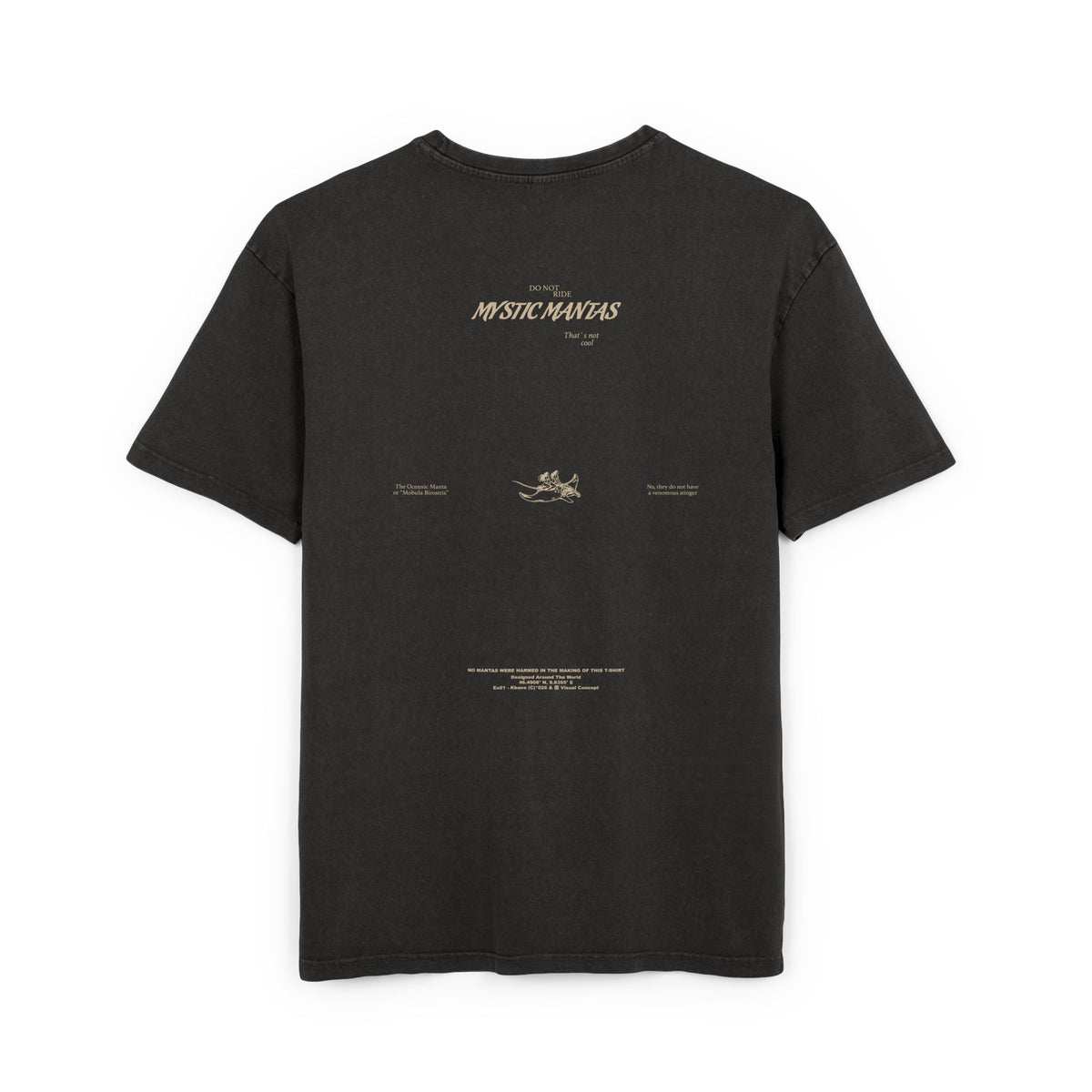 Mystic Mantas — Vintage Acid-Wash Oversized Tee