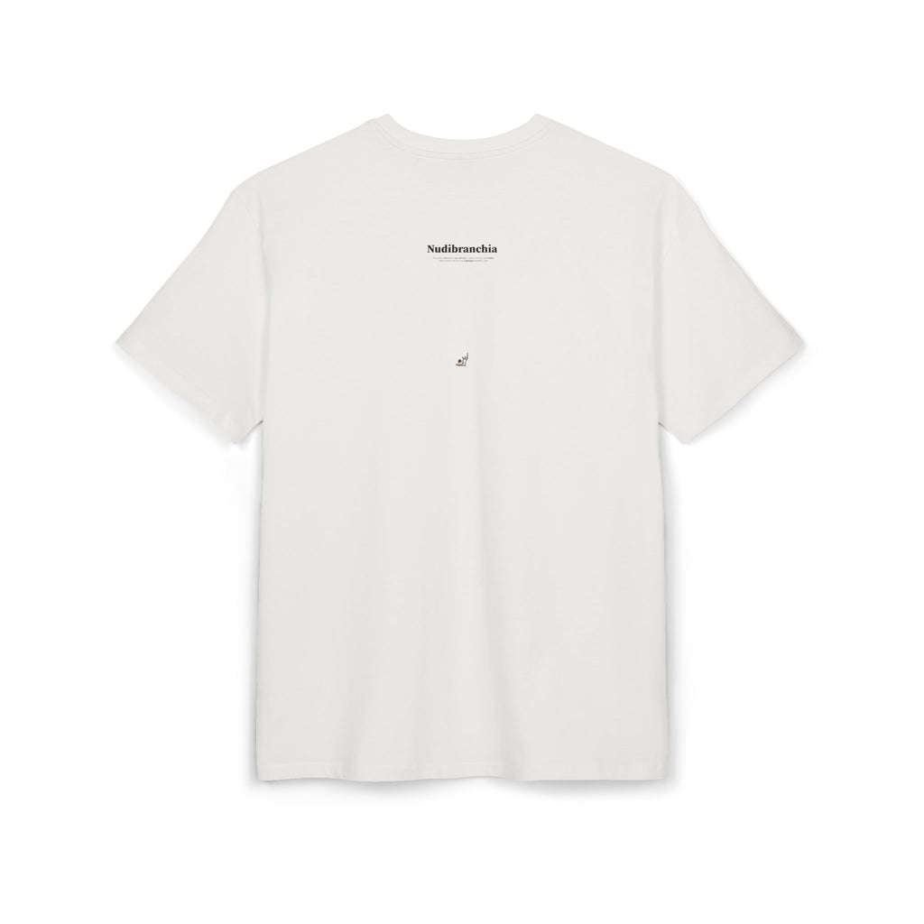 'Nudibranchia' Oversize Tee — Minimal Micro-Logo Graphic